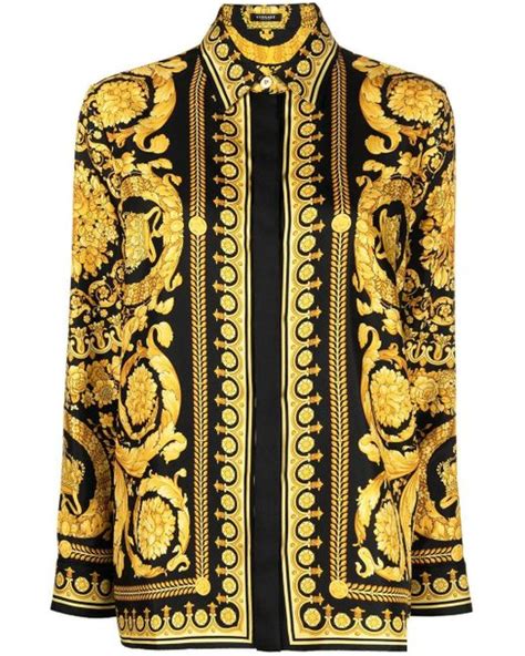 camicia unisex versace|Versace coats for women.